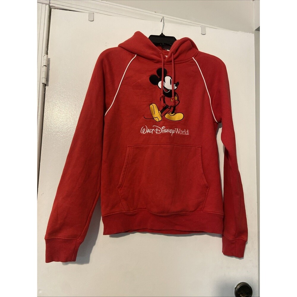 Red EUC Disney Parks Sweatshirt Hoodie Adult XS
